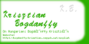 krisztian bogdanffy business card